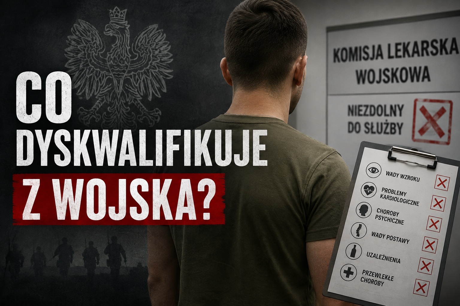 co dyskwalifikuje z wojska